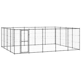 Outdoor Dog Kennel Steel 260.5 ft²