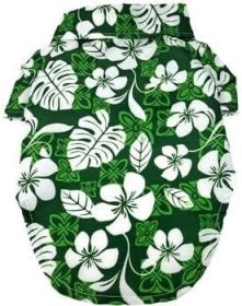Hawaiian Camp Shirt - Tropical Green (Option: XX-Small)