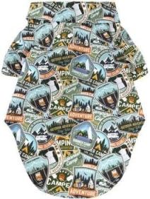 Hawaiian Camp Shirt - Camping Adventure (Option: XX-Small)