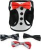 American River Ultra Choke Free Dog Harness - Tuxedo with 4 Interchangeable Bows