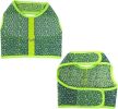 Active Mesh Dog Harness with Leash - Neon Green & Blue