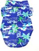 Hawaiian Camp Shirt - Ocean Blue and Palms