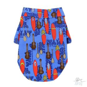 Hawaiian Camp Shirt - Ukuleles and Surfboards (Option: XX-Small)