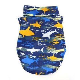 Hawaiian Camp Shirt - Island Sharks (Option: XX-Small)
