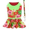 Hawaiian Red Hibiscus Designer Dog Dress